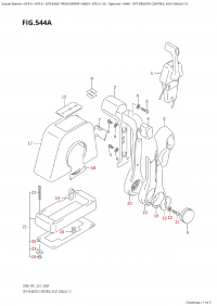 544A - Opt:remote  Control Assy  Single  (1) (544A -    ,  (1))