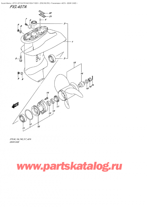 ,   ,  DT15A S FROM 01504-710001~ (P40)  , Gear Case