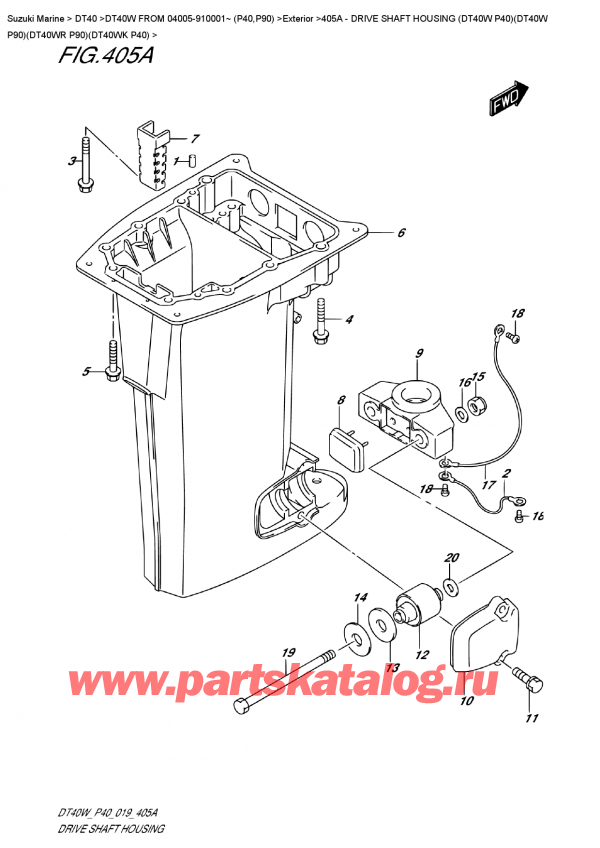   ,    , SUZUKI DT40W S-L FROM 04005-910001~ (P40),    (Dt40W P40) (Dt40W P90) (Dt40Wr P90) (Dt40Wk P40)