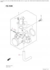 163B - Throttle Body (Df9.9Br,Df9.9Bt,Df15Ar,Df15At,Df20Ar, (163B - Дроссель газа (Df9.9Br, Df9.9Bt, Df15Ar, Df15At, Df20Ar,)