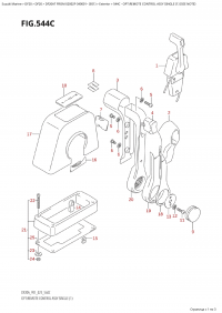 544C  -  Opt:remote Control Assy Single (1)  (See  Note) (544C -    ,  (1) (See Note))