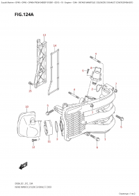 124A - Intake Manifold  /  Silencer / Exhaust  Cover  (Df40A:e01) (124A -   /  /    (Df40A: e01))