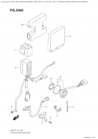 326A - Ptt Switch / Engine Control Unit  (Df40A:e01) (326A -   /    (Df40A: e01))