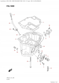 180E - Oil Pan (Df80A:e01) (180E -   (Df80A: e01))