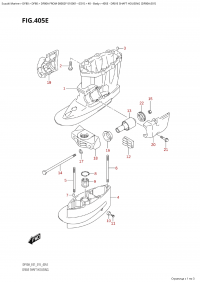 405E - Drive Shaft Housing (Df80A:e01) (405E -    (Df80A: e01))
