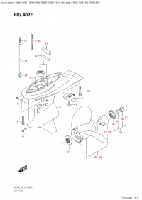 407E - Gear Case (Df80A:e01) (407E -    (Df80A: e01))