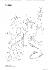 544C - Opt:remote Control Assy Single (1) (Df80A:e01) (544C -    ,  (1) (Df80A: e01))