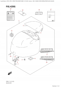 420G  -  Engine Cover ((Df90A,Df90Ath):(021,022,023)) (420G -   () ( (Df90A, Df90Ath) : (021, 022, 023) ))