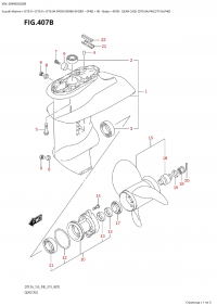 407B - Gear Case (Dt9.9A:p40,Dt15A:p40) (407B -    (Dt9.9A: p40, Dt15A: p40))