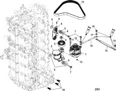 Alternator/belt Tensioner Mounting ( / belt Tensioner ing)