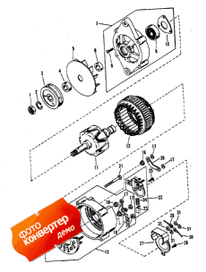 Alternator (mando # Ac - 155603) (d763732, F213244) ( (mando # Ac - 155603) (d763732, F213244))