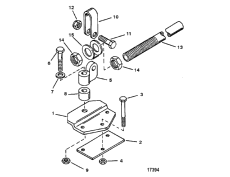 Attaching Kit-steering-transom Mounted (73770a1) (�������� ��������-������� �������-transom ���������ed (73770a1))