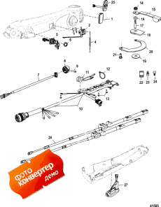 Big Tiller Handle Kit Components, 40-60 Efi 4-stroke, Manual (Big    Components, 40-60 Efi 4-stroke, )