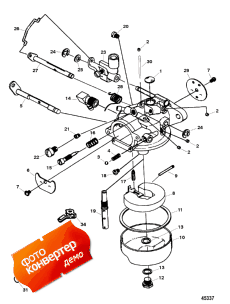 Carburetor (15 Hp Model) (1300-852550t & 852550a1) ( (15 Hp Model) (1300-852550t & 852550a1))