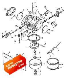 Carburetor - 50 H.p. (92c) E000001, E065371 ( - 50 H.p. (92c) E000001, E065371)