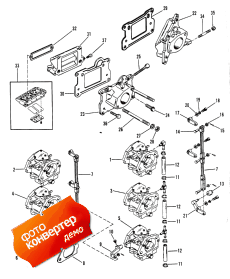 Carburetor Plate And Reed Block  (serial #d000749 And Below) (   Reed Block (serial #d000749  ))