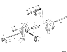 Clamp Brackets (serial # 0e127700 Thru 0e143887) (  (serial # 0e127700 Thru 0e143887))