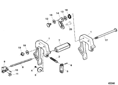 Clamp Brackets (serial # 0e143888 Thru 0e287999) (  (serial # 0e143888 Thru 0e287999))