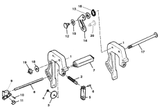 Clamp Brackets (serial # E127700 Thru E143887) (  (serial # E127700 Thru E143887))
