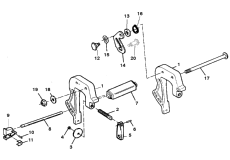 Clamp Brackets (serial # E143888 & Up) (  (serial # E143888 & ))