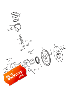 Crankshaft, Pistons And Conn. Rods (,   Conn. s)