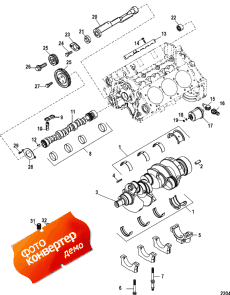 Cylinder Block, Camshaft, Crankshaft And Balanceshaft ( ,  ,   Balance)