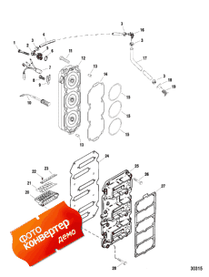 Cylinder Head And Reed Block (    Reed Block)