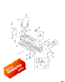 Exhaust Manifold (0m679999 And Below / With End Caps) (  (0m679999   / With End s))