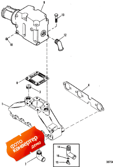 Exhaust Manifold And Exhaust Riser (    Riser)