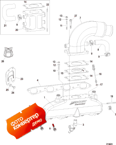 Exhaust Manifold, Elbow And Riser ( , Elbow  Riser)