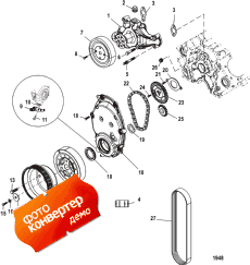 Front Cover And Circulating Pump (�������� ������ � Circulating �����)