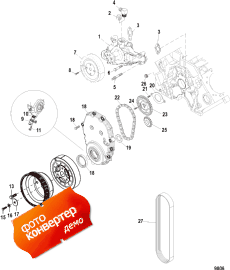 Front Cover And Circulating Pump (   Circulating )