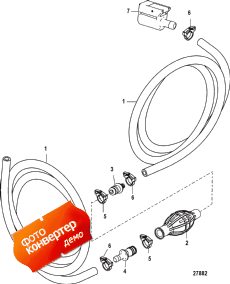 Fuel Line Assembly (clip On Disconnect-tank End) (Fuel Line Assembly ( On onnect-tank End))