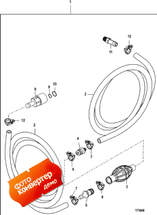 Fuel Line Assembly, Coupler Disconnect-low Perm Hose (Fuel Line Assembly, Coler onnect-low Perm )