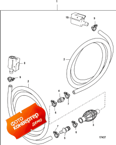 Fuel Line Assembly (dual Clip On Disconnect-design I) (Fuel Line Assembly (dual  On onnect-design I))