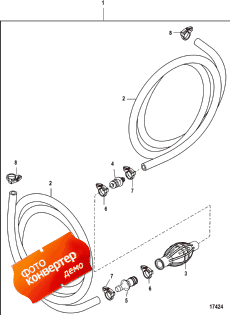 Fuel Line Assembly (no Connectors-design I) (Fuel Line Assembly (no s-design I))