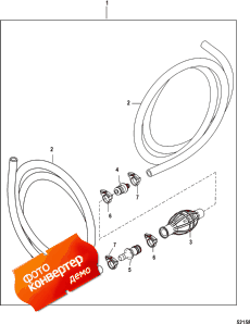 Fuel Line Assembly, No Connectors (non Epa) (Fuel Line Assembly, No s ( Epa))