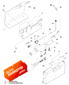 Fuel Pump And Fuel Cooler (s/n 0k040001 Thru Ok999999) (   Fuel Cooler (s / n 0k040001 Thru Ok999999))