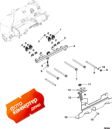 Fuel Rail And Drain System Bracket (   Drain System )