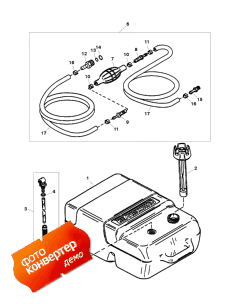 Fuel Tank & Line Assembly (6.6 Gallon) (  & Line Assembly (6.6 ))