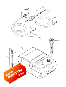 Fuel Tank And Line Assembly (6.6 Gallon) (   Line Assembly (6.6 ))