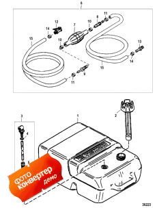 Fuel Tank And Line Assembly (6.6 Gallon) (   Line Assembly (6.6 ))