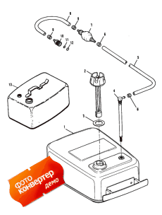 Fuel Tank And Line (metal - 6.0 Gallon) (   Line (metal - 6.0 ))