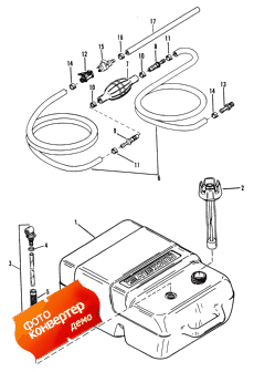 Fuel Tank And Line (plastic - 6.6 Gallon) (   Line ( - 6.6 ))