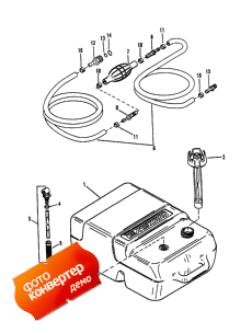 Fuel Tank And Line (plastic - 6.6 Gallon) (   Line ( - 6.6 ))