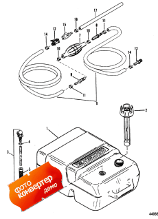 Fuel Tank And Line (plastic - 6.6 Gallon) (   Line ( - 6.6 ))