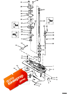 Gear Housing Assembly (driveshaft) (6 Jaw Reverse Clutch) (     (drivesha ) (6 Jaw Reverse ))