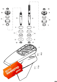 Gear Housing Assembly (ssm Six - Driveshaft) (     (ssm Six - Drivesha ))