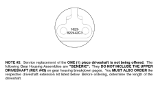 Gear Housing Chart (s/n-0g438000 & Up) (  Chart (s / n-0g438000 & ))