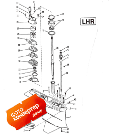 Gear Housing (drive Shaft)lhr 2-hole Water Pick-up (  (  ) lhr 2-hole Water Pick-)